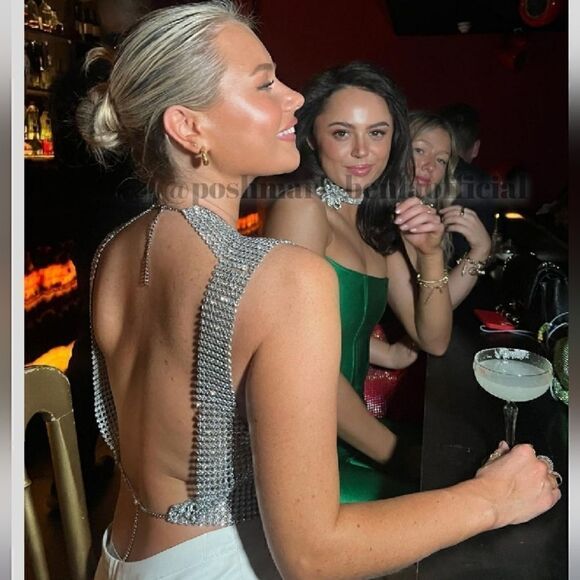 OPEN BACK RHINESTONE TOP ZARA NWT - Picture 4 of 17